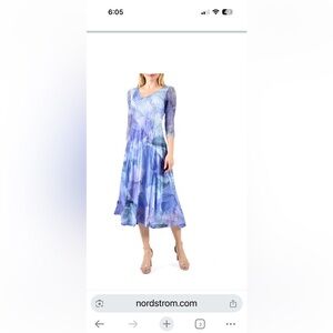 Komarov New Blue Long Sleeve Dress